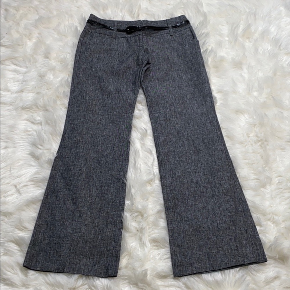 A. Byer B Wear Belted Lined Linen Blend Work Pants